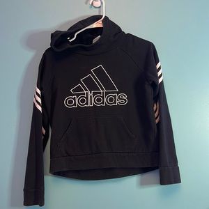 Black adidas girls sweatshirt/hoodie